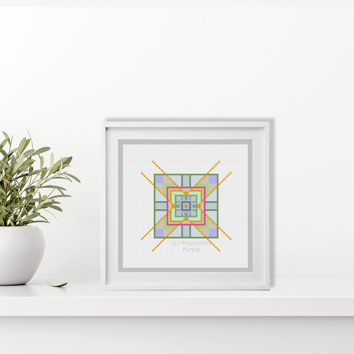 Beginners Abstract Cross Stitch Pattern by Peppermint Purple
