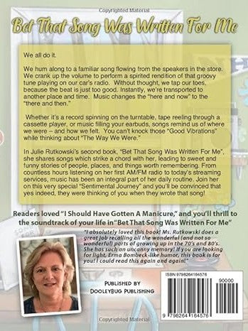 "Bet That Song Was Written For Me" Book