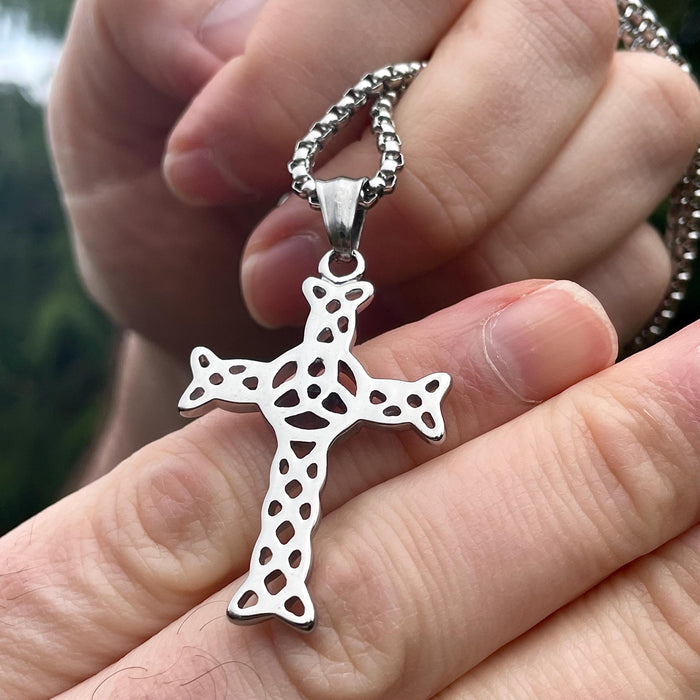 Celtic Cross Necklace Stainless Steel
