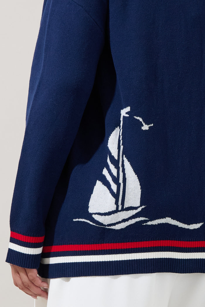 Dockside Shawl Collar Cardigan Curve
