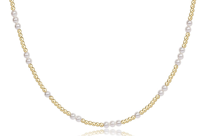 enewton | choker beaded - hope unwritten pearl 3mm