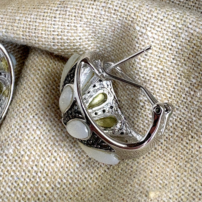 Gale Grant cubic zirconia collection post clip pierced earrings - NextStage Vintage