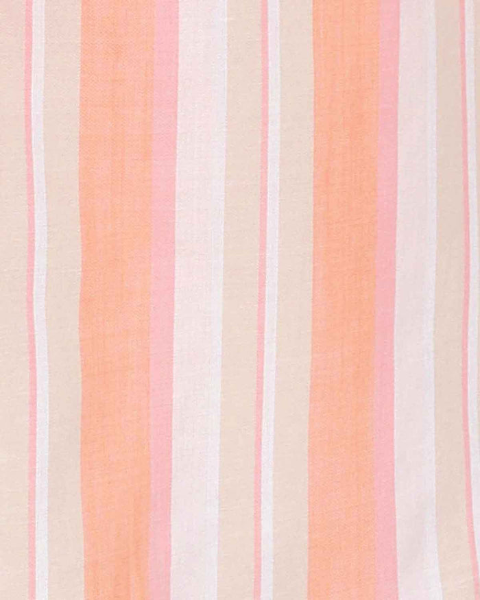 Hazel Striped Pure Cotton Short Sleeve Blouse - Image 4 - The Classic Boutique