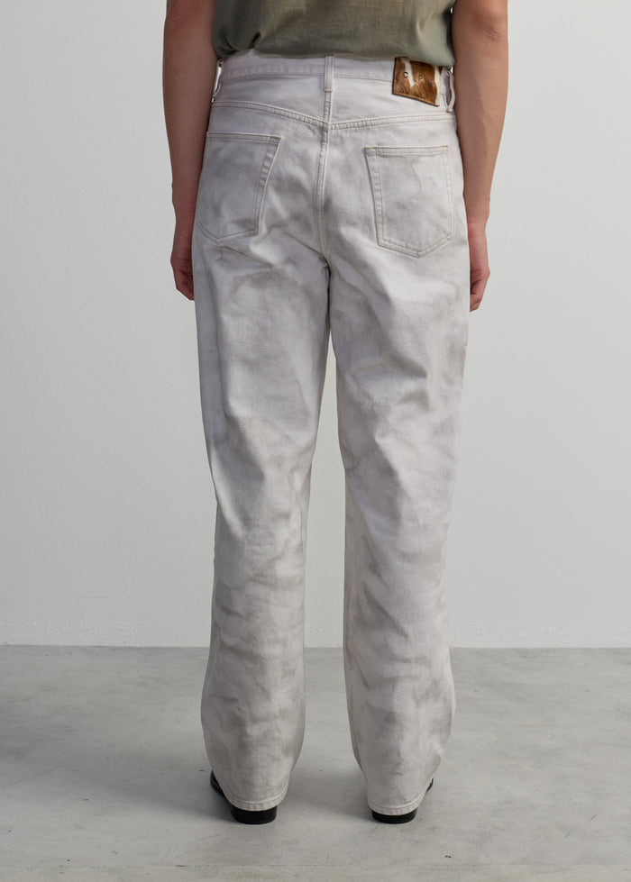 LIGHT GREY WASHED JEANS