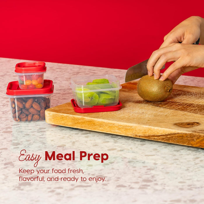 Meal Prep Containers 12/8/3 Oz Combo Set, 12 Food Storage Containers with Lids - IRIS USA