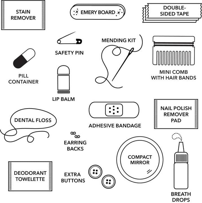 *Olive Multi Glitter Minimergency Kit