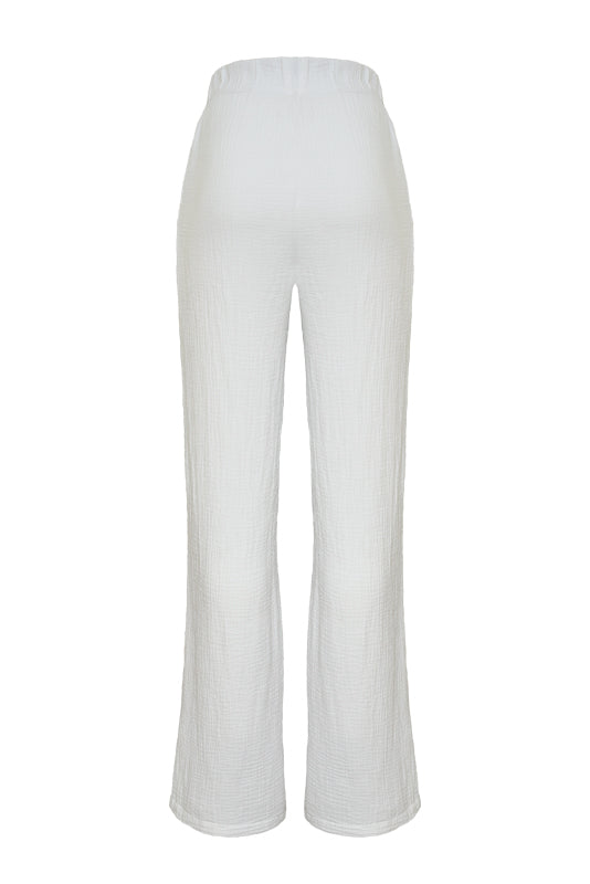 ONDINE Gauze Trousers in White