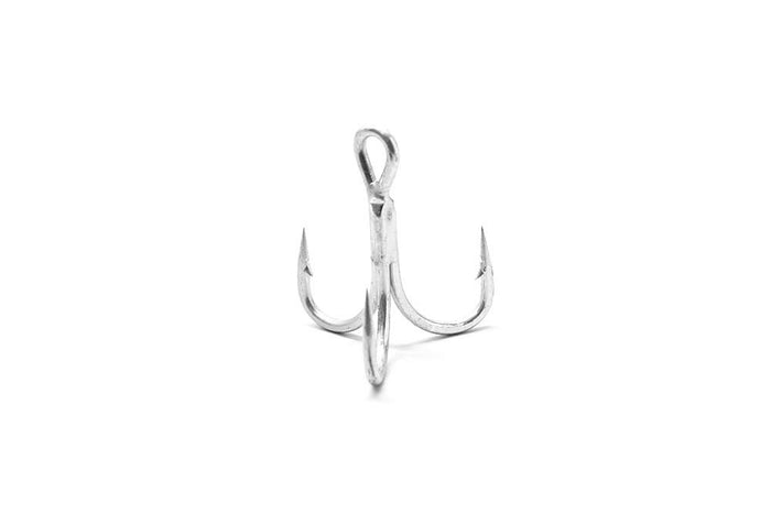 Owner 5666 "Stinger" Treble 4X Hooks 5 pk. - Tinned 2/0