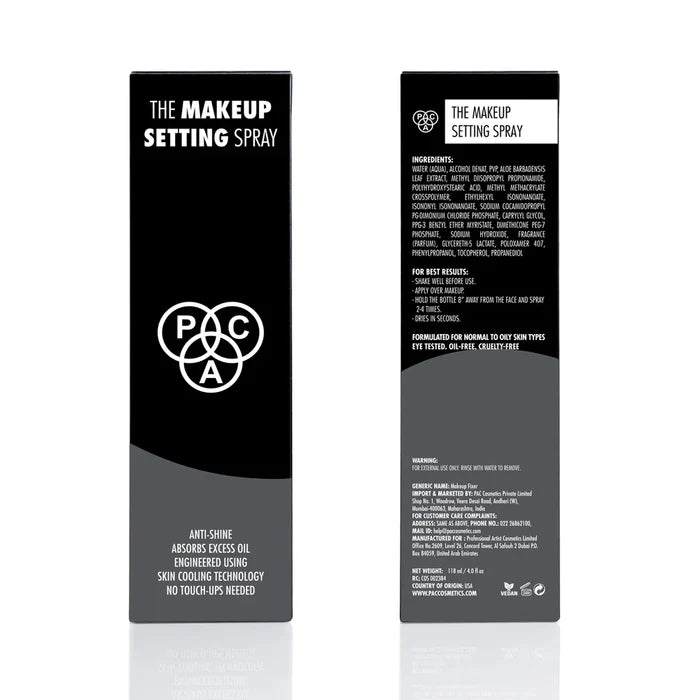 PAC MAKEUP SETTING SPRAY (OIL CONTROL) (118 ml)