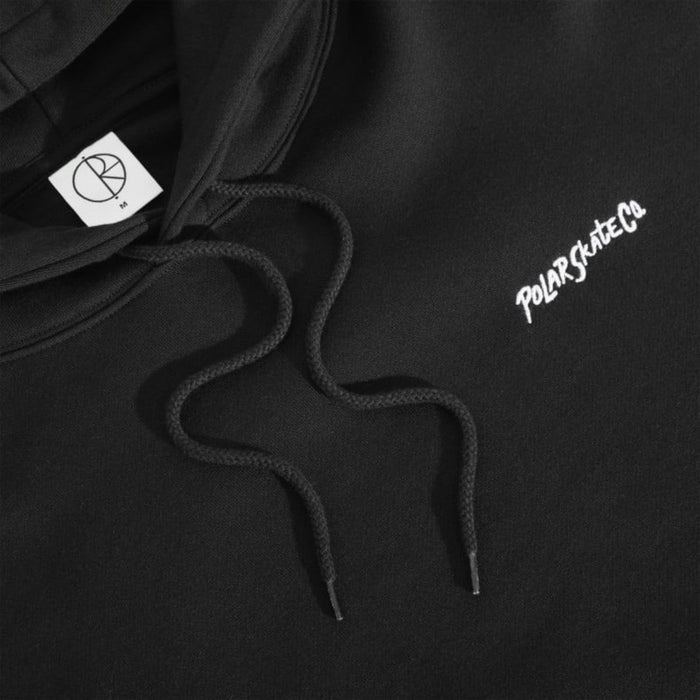 Polar Skate Co. Dave Surf Logo Hoodie Black