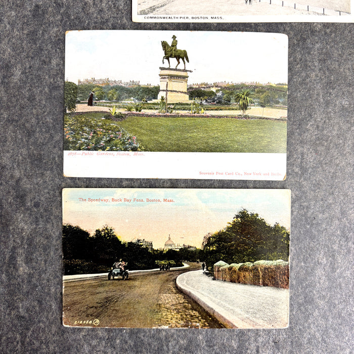 Pre-1925 Boston, MA postcards - set of 7 - antique Boston ephemera - NextStage Vintage