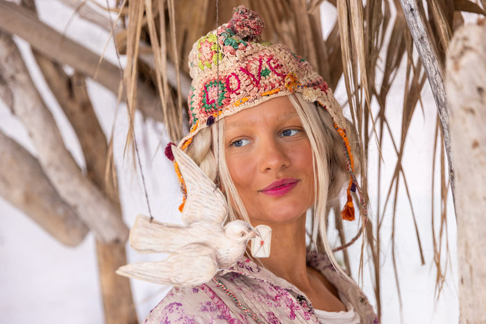 Quiltwork Brux Trapper Hat Magnolia Pearl Clothing