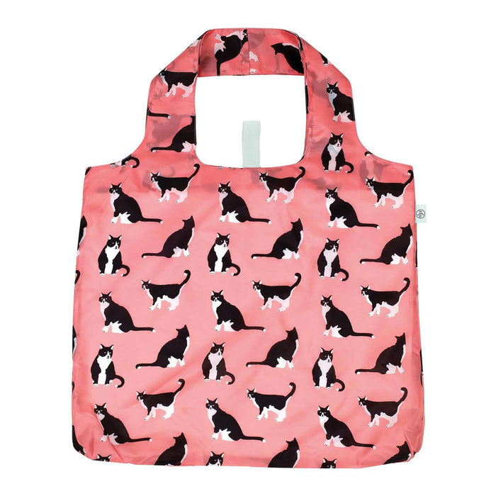 Shopping Bag Kitties Pink blu Reusable