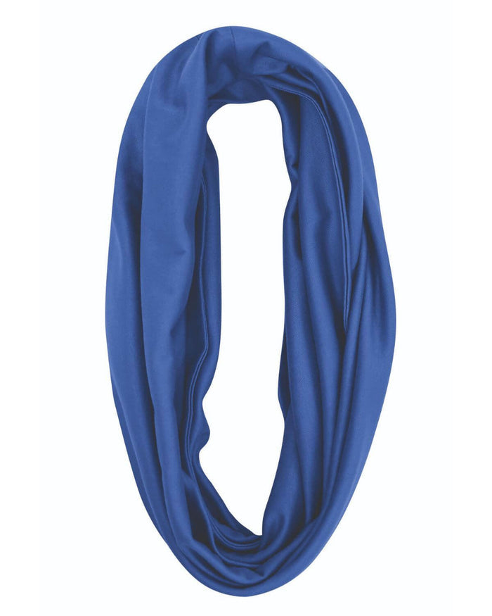 Silky Cotton Snood Scarf - Sapphire - Country Collection