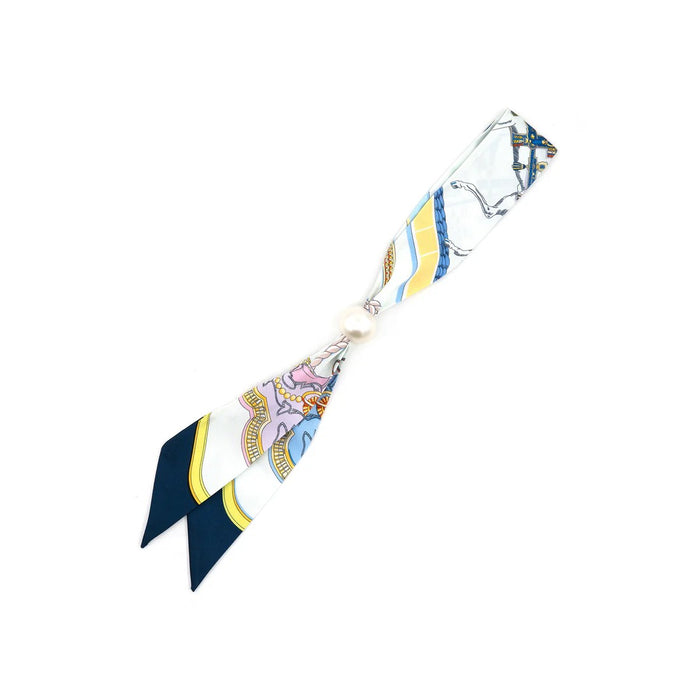 Skinny / "Twilly" Silk Print Scarves - BC