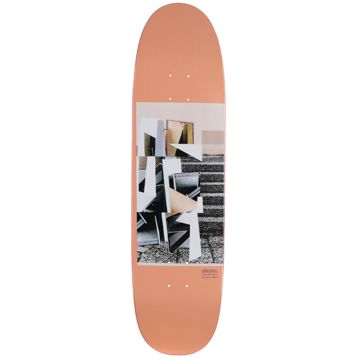 Stay on x Behr Complex Skateboard Peach Special Shape DC 8.8