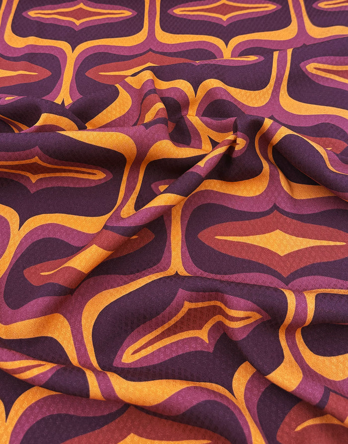 Sunset Mirage Jacquard Viscose Fabric