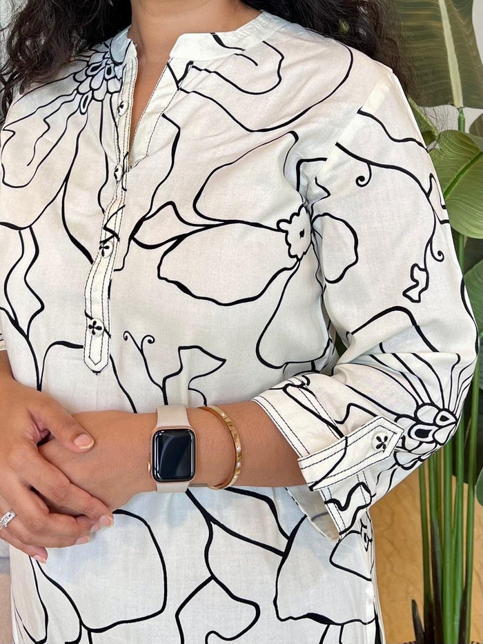 Tisca Line Printed Kurta