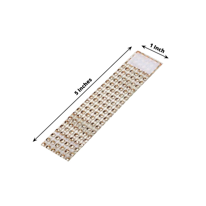 Rhinestone trim, 5x1 inches, perfect for crafting and embellishments.