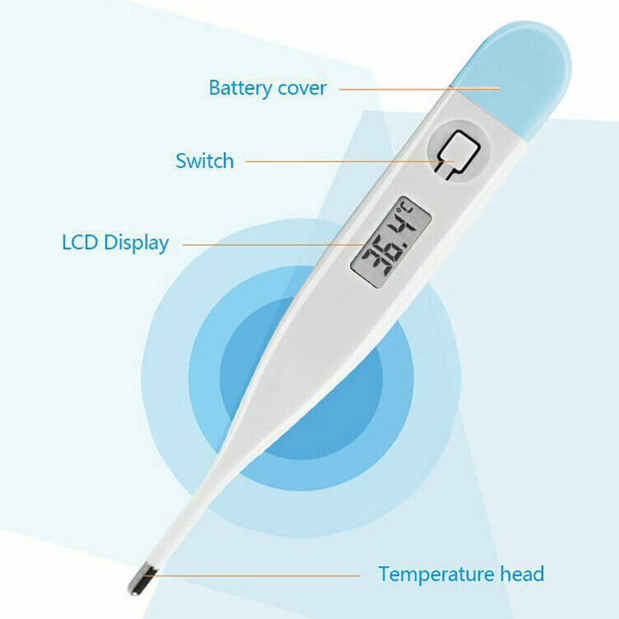 10pcs Digital Thermometer – Oral Use for Baby & Adult