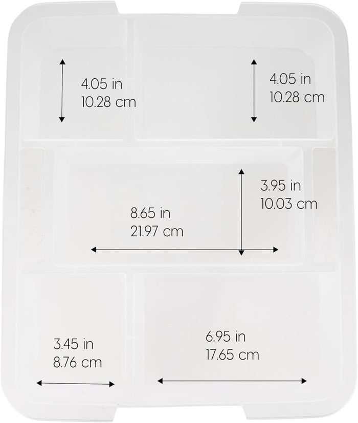 18 Quart Craft Storage Bins with Latching Lids (6-pack)
