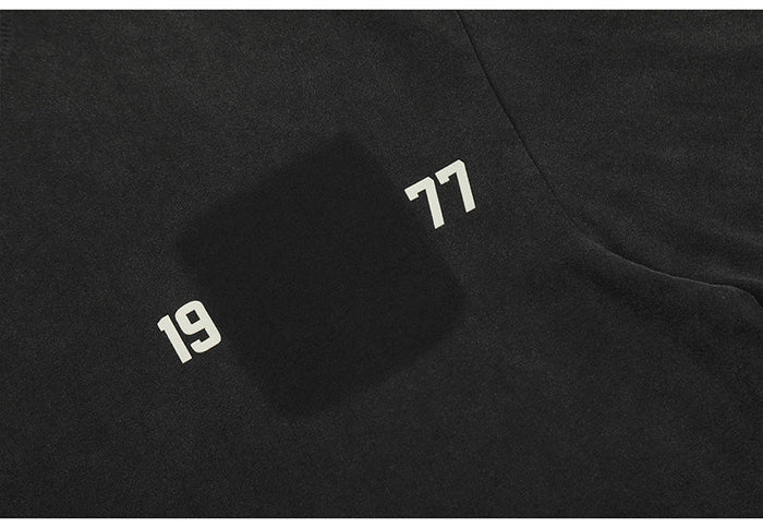 Fear Of God 1977 flocked and glued FOG VINTAGE washed short-sleeves