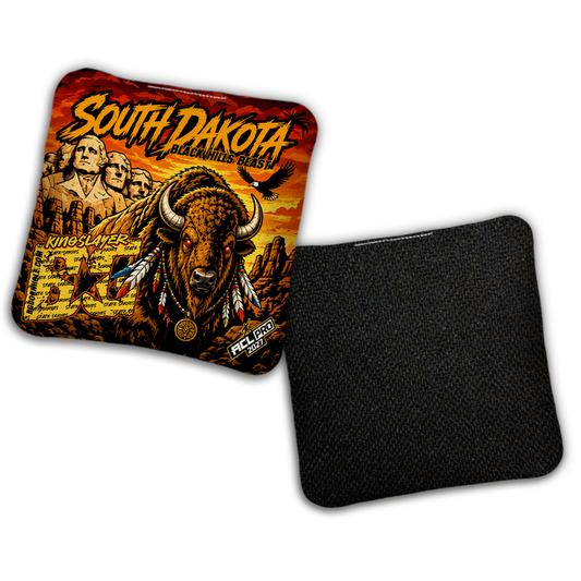 2027 BG Multiple Bag Models "BLACK HILL BEAST - ACL Pro Stamped Cornhole Bags - SET OF 4 BAGS