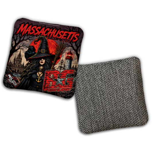 2027 BG Multiple Bag Models "MASS SALEM WITCH" - ACL Pro Stamped Cornhole Bags - SET OF 4 BAGS