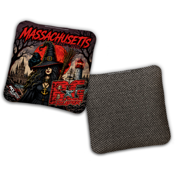 2027 BG Multiple Bag Models "MASS SALEM WITCH" - ACL Pro Stamped Cornhole Bags - SET OF 4 BAGS