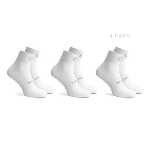 Rogelli Core 3-pack fietssokken kinderen wit.