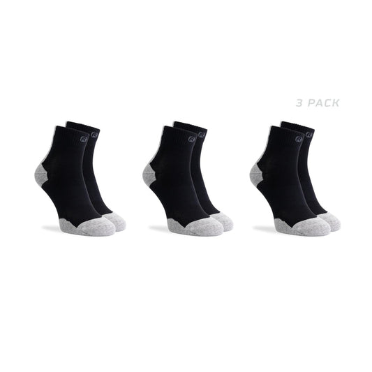 Rogelli Core 3-pack hardloopsokken zwart.