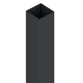 50 x 50mm Aluminium Post - 6000mm - Heavy Duty - Black - Image 1