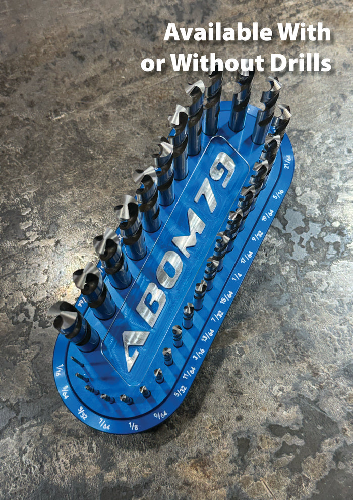 Abom Original Drill Index - Post Engraved - Blue