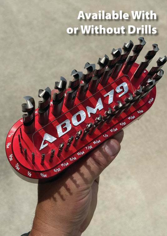 Abom Original Drill Index - Post Engraved - Red