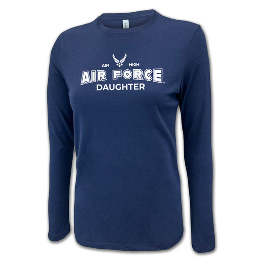Air Force Daughter Women's Long Sleeve T-Shirt (Navy)