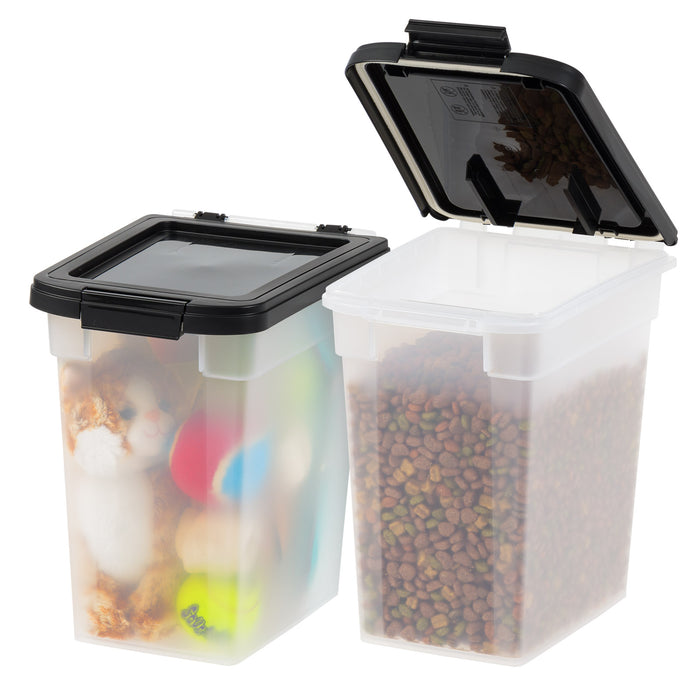 Airtight Dog Food Storage Container 2 pack, Up to 10 lbs - IRIS USA
