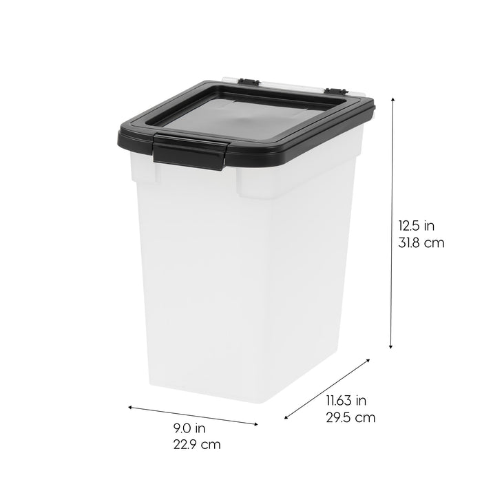 Airtight Dog Food Storage Container with Wheels 2 pack, Up to 10 lbs - IRIS USA