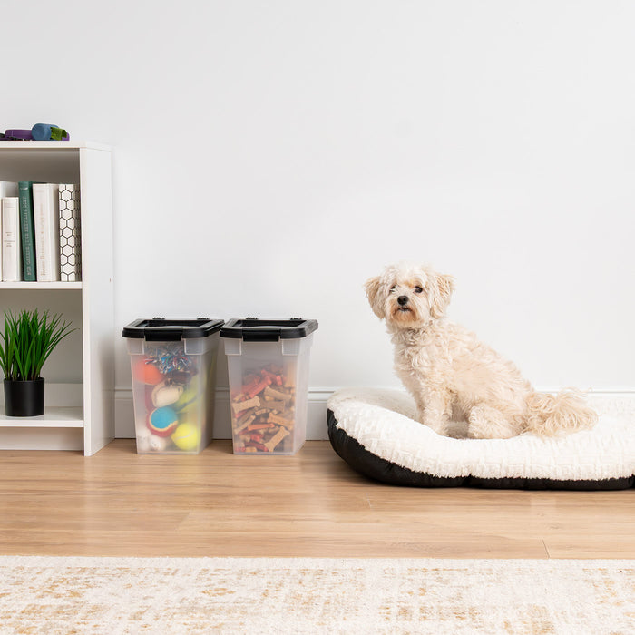 Airtight Dog Food Storage Container 2 pack, Up to 10 lbs - IRIS USA