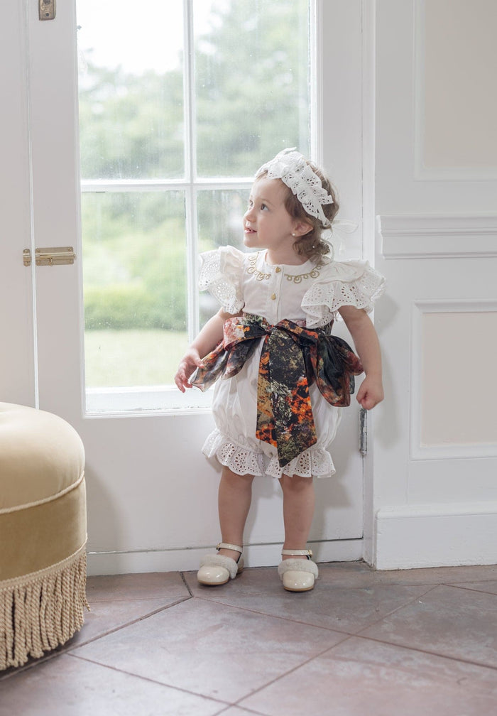 Alexis Foliage Print Romper - Petite Maison Kids