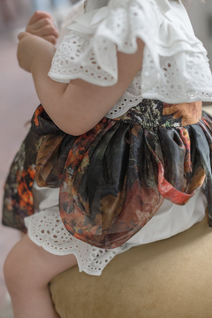 Alexis Foliage Print Romper - Petite Maison Kids