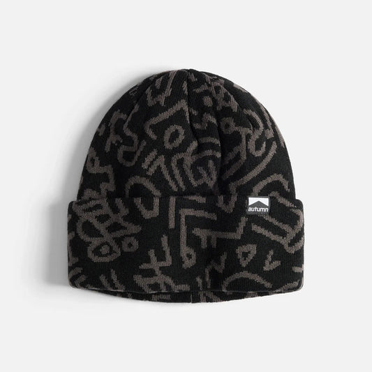 AUTUMN SOUL CAMO BLACK BEANIE