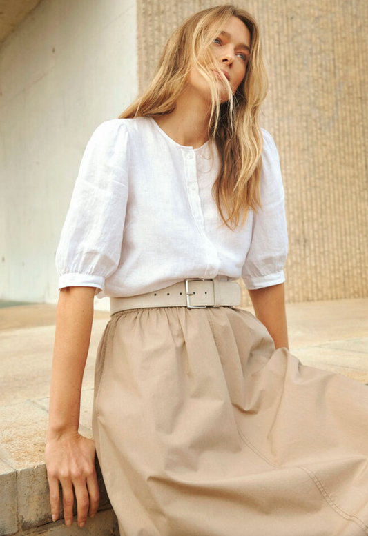 Azra Top - Bright White
