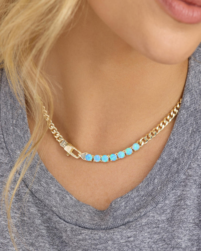 Baby Julian Loves Opals Necklace by Melinda Maria