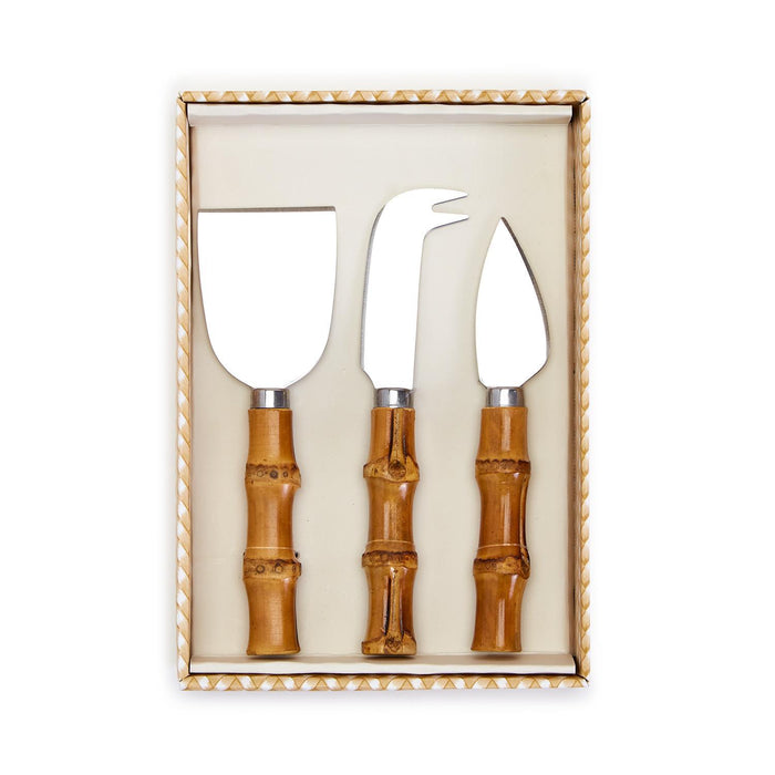 Bamboo Handle Cheese Knives Set