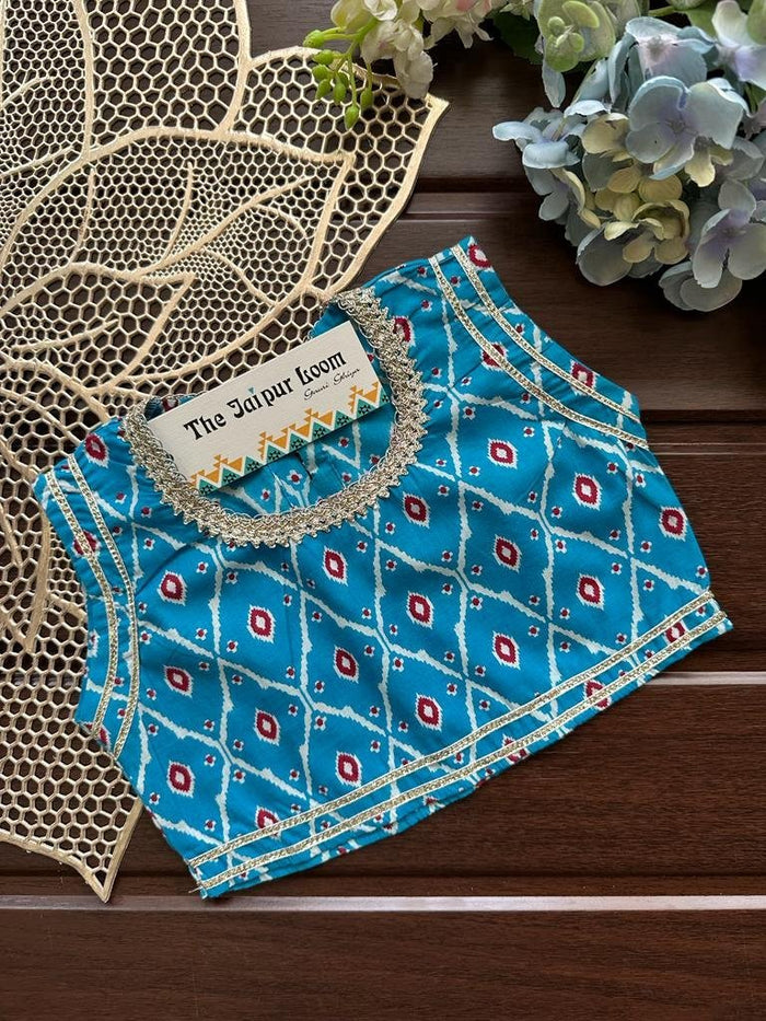 Barfi Festive Skirt Set - Blue
