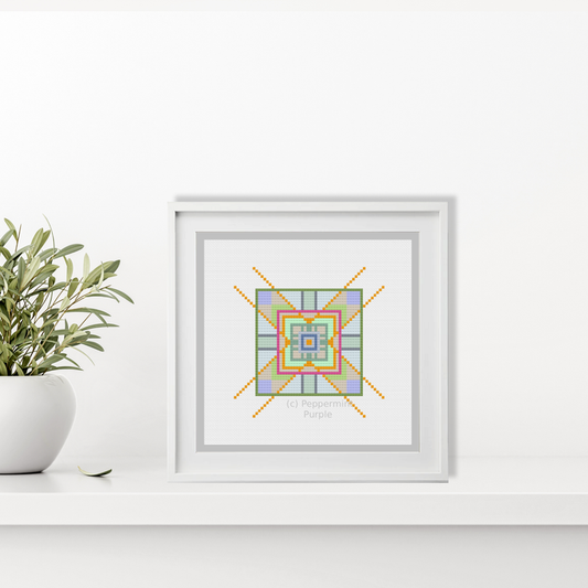 Beginners Abstract Cross Stitch Pattern by Peppermint Purple