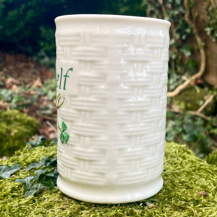 Belleek Himself Irish Mug