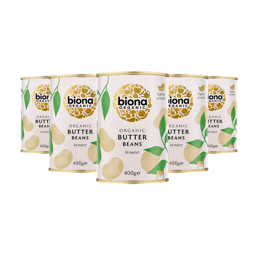 Biona Organic Butter Beans 400g x 6