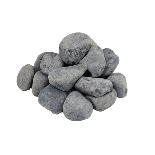 Black Venom Nano Boulder: smooth gray river rocks with matte finish