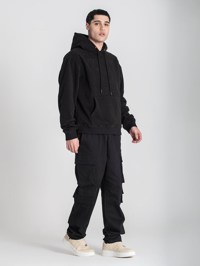 hoodies / Black X-Teddy Sherpa Hoodie